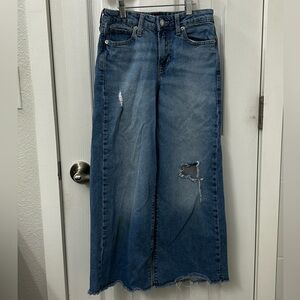 GAP Girl's Blue Wide Leg Jeans